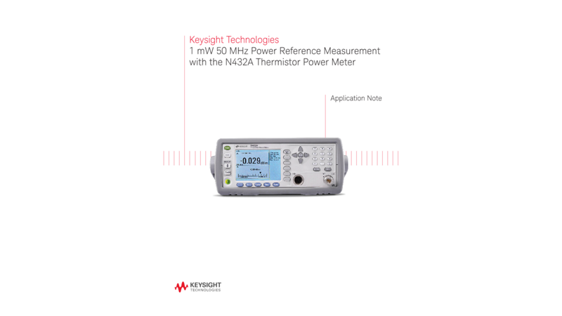 Power Reference Measurement with N432A Thermistor Power Meter